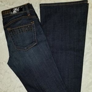 We the People Women's Jeans Rhinestone studded